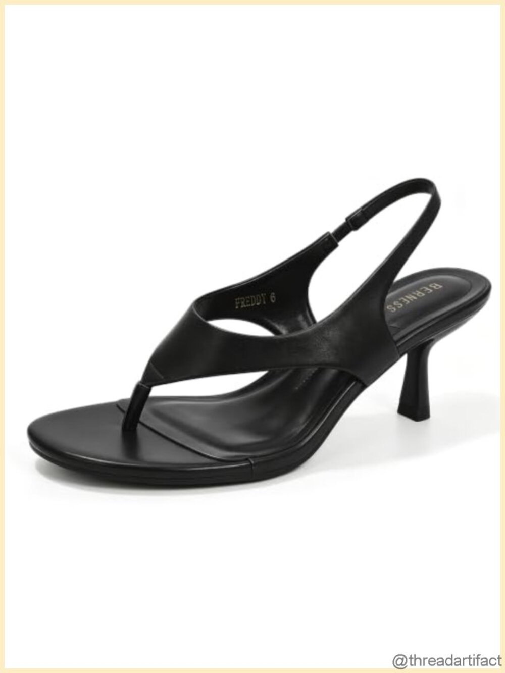 Kitten Heel Slingback Sandals 2 Inch Open Toe Faux Leather Dressy Strappy Heels